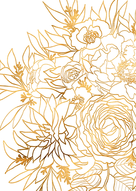 Nanette white and gold