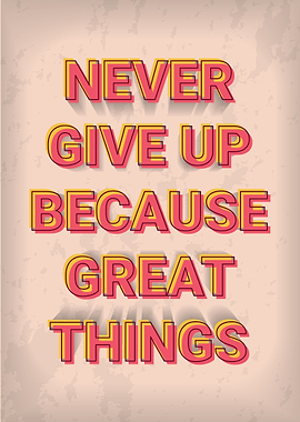 Vintage Motivation Quote
