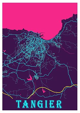 Tangier Neon City Map