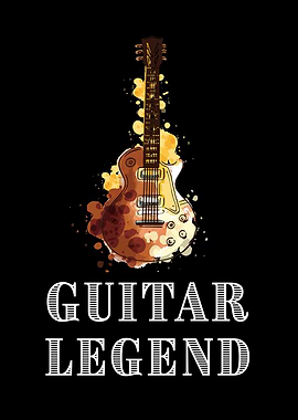 Guitar Legend Watercolor