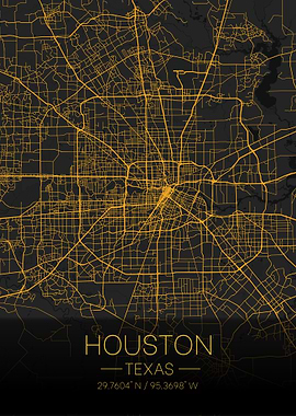 Houston Texas Citymap