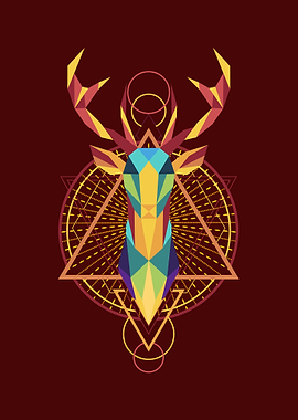 Colorful Deer Geometry