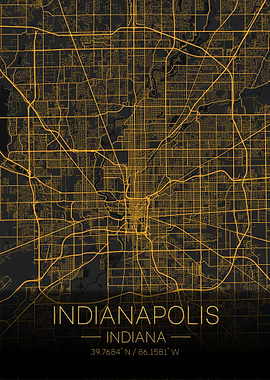 Indianapolis Indiana Map