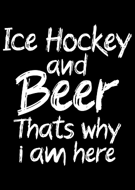 Ice hockey and beer
