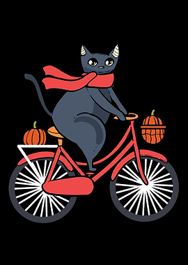 Autumn Cat Bicycle Cat Own