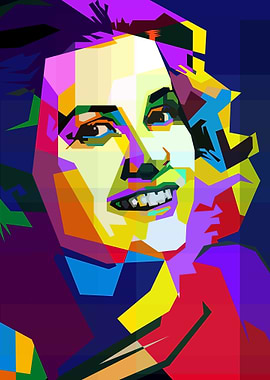 Grace Kelly Pop Art WPAP