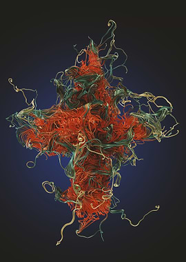 Chaotic Lines Art 36 Color