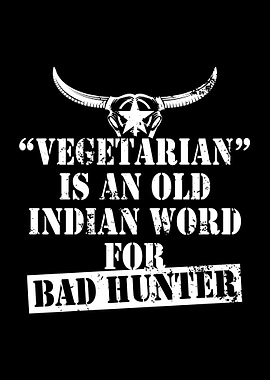 Vegetarian Word Bad Hunter