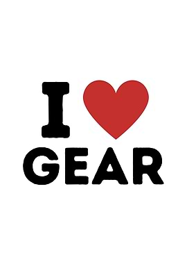 I Love Gear Simple Heart