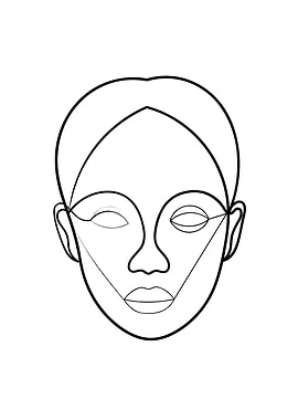 Female Line Portrait