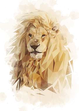 Lion Watercolor