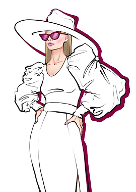 Woman sketch minimalistic