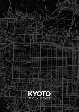 Kyoto Black Map