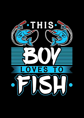 This Boy Loves To Fish