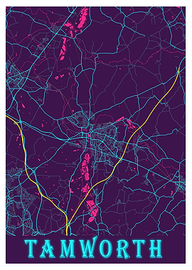 Tamworth Neon City Map
