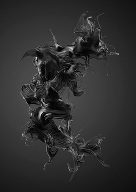 Chaotic Lines Art 42 BW