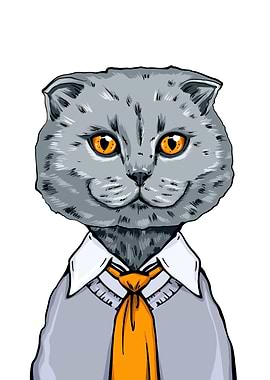 portrait of a british cat