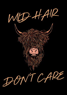 Wild Hair Dont Care Cow