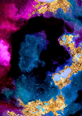 100 Starry Nebula in Space