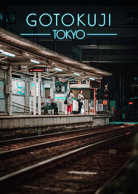 Japan train station