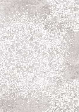 Neutral mandala pattern