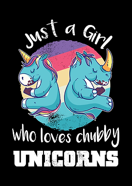 Girl loves Chubby Unicorns