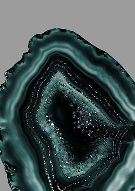 Teal Agate Black Glitter 2