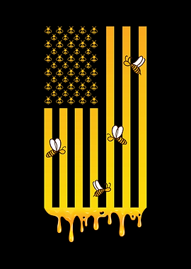 Beekeeping American Flag