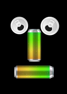 Party Canned Beer Face
