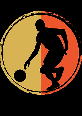 Basketball man retro