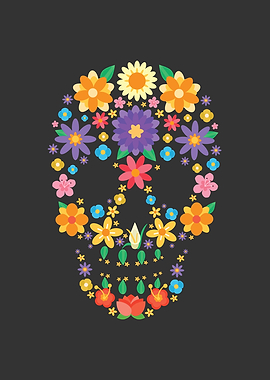 Flower Sugar Skull