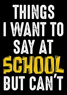 Things I Want to Say at Sc