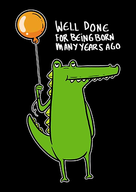 Crocodile Dragon Funny Bir