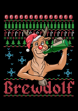 Christmas Brewdolf Beer Be