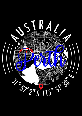 Perth AUSTRALIA Map