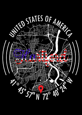 Hartford USA Map