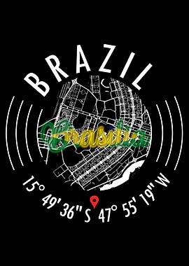 Brasilia BRAZIL Map