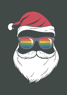 Gay Rainbow Santa