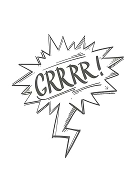 GRRRR Speech Bubble