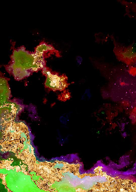 100 Starry Nebula in Space