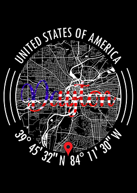 Dayton USA Map
