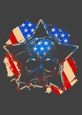 Patriotic Skull