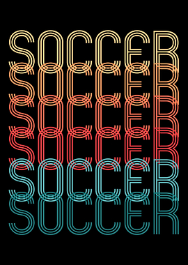 Soccer Text Retro