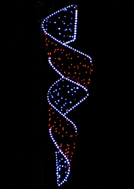 White and red ribbon