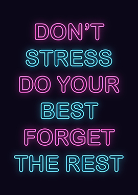 Neon Motivation Quote