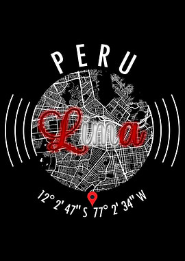 Lima PERU Map