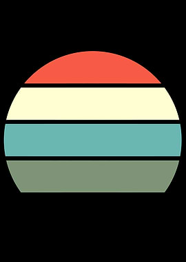 retro sunset rainbow