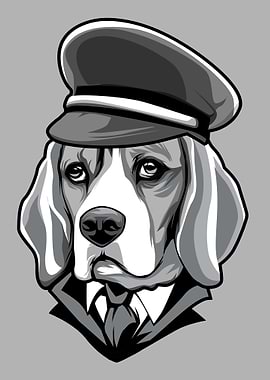 Pilot Beagle Dog