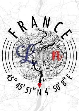 Lyon France Map