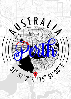 Perth AUSTRALIA Map